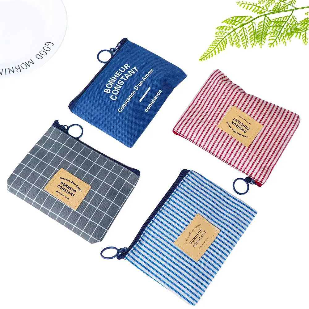 Холщовый кошелек унисекс 1 шт. мини для ключей от карт Холщовая Сумка маленький на