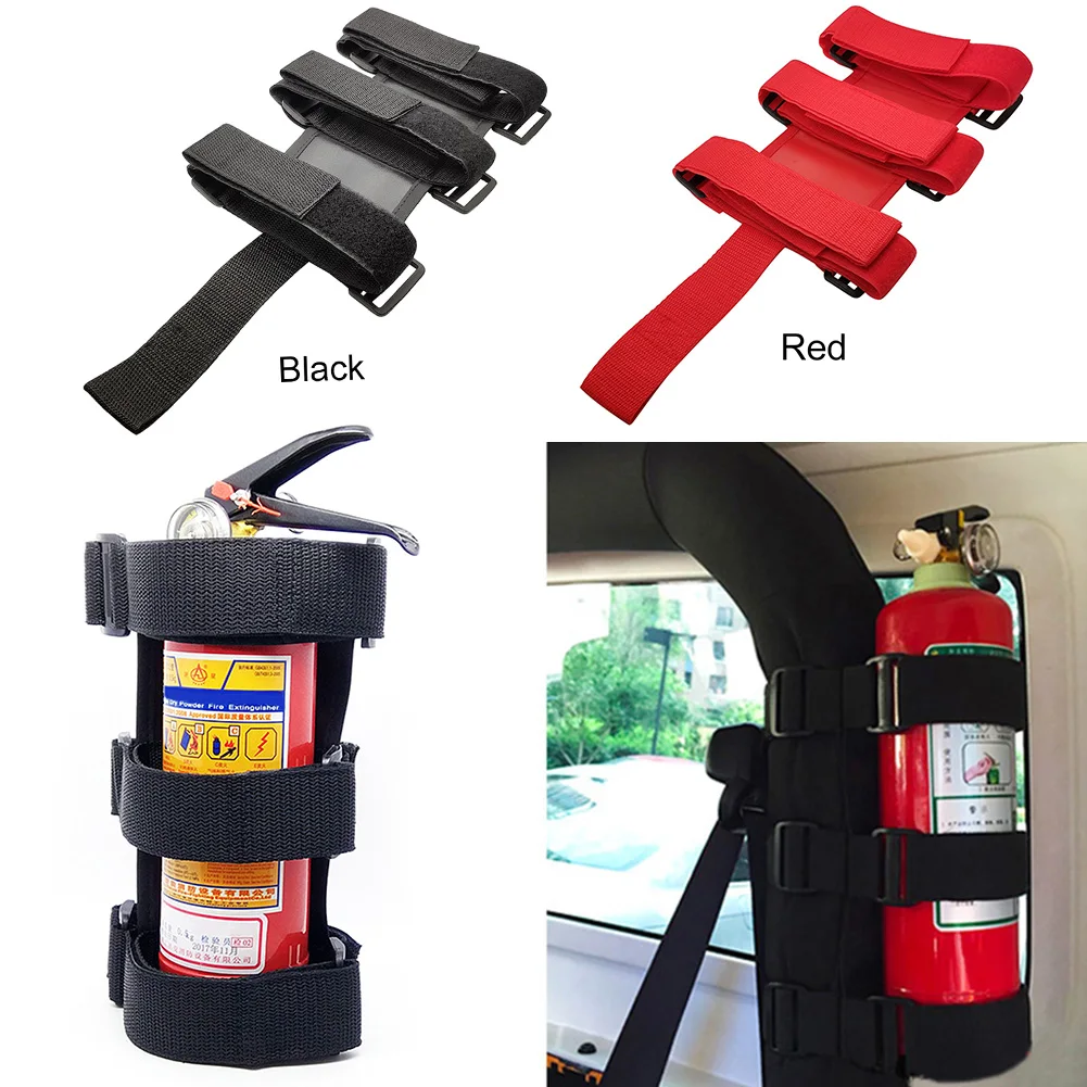 

Adjustable Fire Extinguisher Holder Car Fire Extinguisher Mount Strap Car Roll Bar Fixed For Jeep Wrangler TJ JK JL 97-18