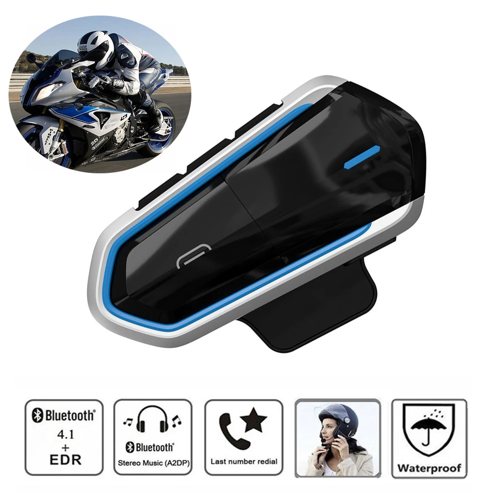Bluetooth интерком для мотоциклетного шлема водонепроницаемый FM радио|Наушники
