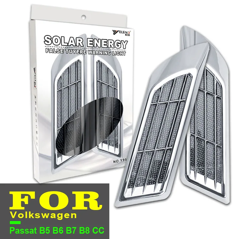

2pcs Car Solar Light Car LED Lights Auto Lamps Auto Goods for VW Volkswagen Golf Passat B5 B6 B7 B8 CC Jetta Bora Vento MK6
