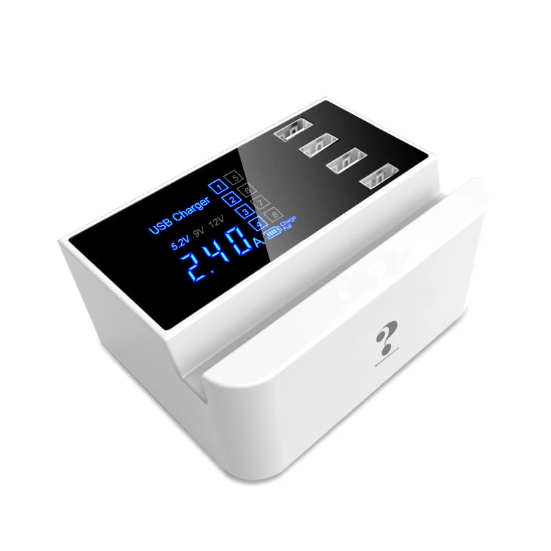4 Common Ports Подставка для телефона 4 порта USB зарядное устройство быстрозарядная станция концентратор умный рабочий стол разъём адаптера питания для телефона планшета Xiaomi samsung S9 - Тип штекера: 4 Common Ports