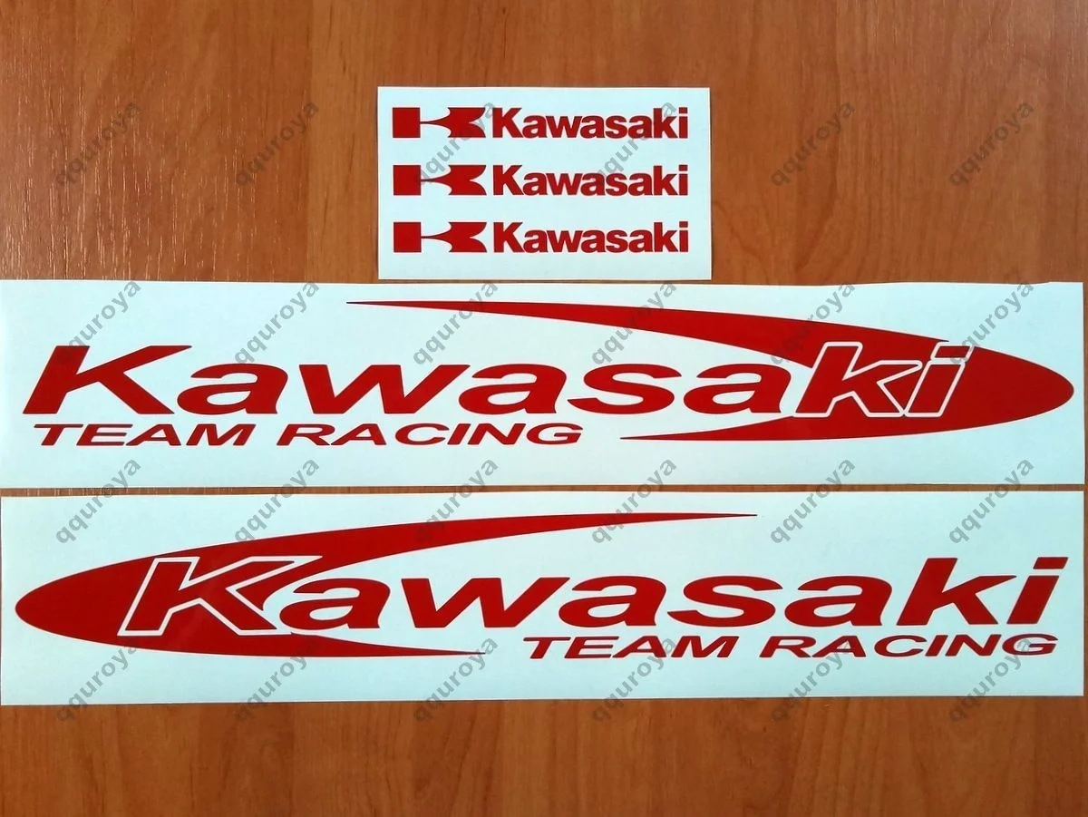 Для 5 шт. Kawasaki команда гоночная Наклейка мотоцикл окно Танк колеса велосипед