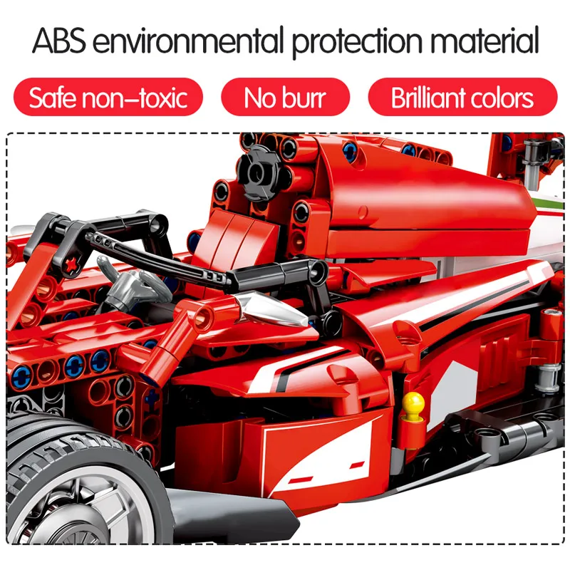 585PCS City Remote Control F1 Racing Car Model Building Blocks High-tech RC DIY Bricks sets Toys For Children boys |