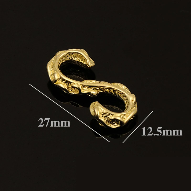 Латунь крюк Пряжка Скоба s-образный разъем для брелка сумка Паракорд с браслетом