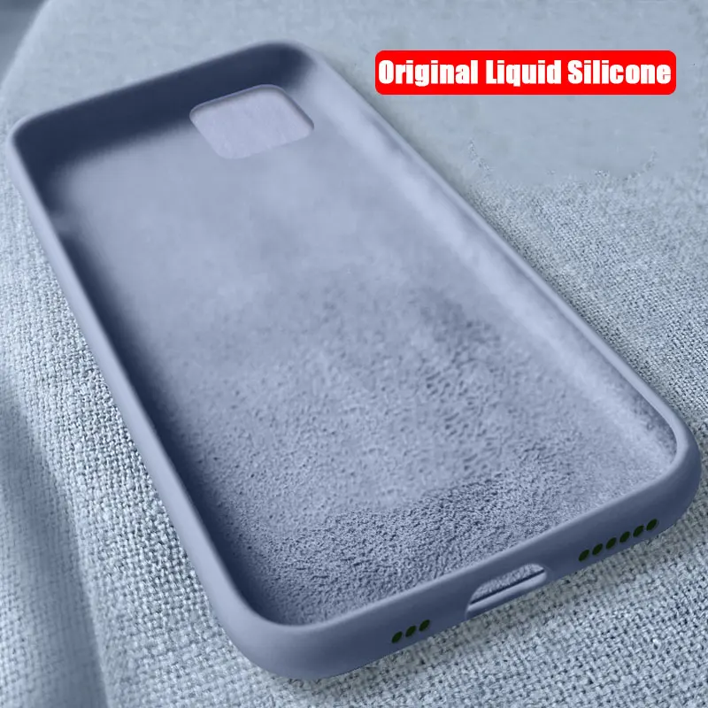 Чехол из жидкого силикона для iphone 11 Pro 2019 противоударные мягкие резиновые чехлы