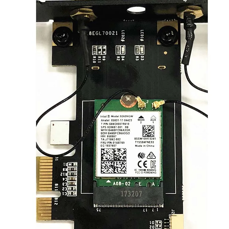 Беспроводная сетевая карта переменного тока 9260 для Intel 9260AC Двухдиапазонная Bluetooth