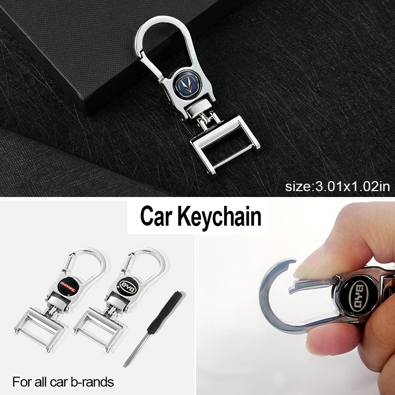 

1pc Car Metal Keychain Key Ring Keyrings Lanyard for Toyota TRD Corolla E150 E120 Land Cruiser 200 Camry 40 55 Auto Accessories