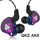 QKZ AK6 ATES ATE ATR HD9 медный драйвер HiFi спортивные наушники-вкладыши Наушники для бега с микрофоном гарнитура музыкальные наушники