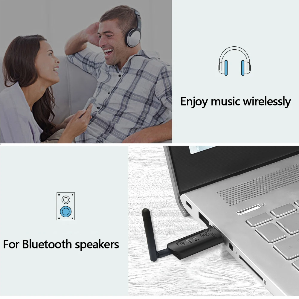 Аудио передатчик CSR8675 AptX HD с низкой задержкой Bluetooth 5 0 3 мм AUX USB-ключ беспроводной