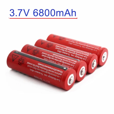 100%. Оригинал. Brc18650.аккумулятор de.litio.3.7V.voltios.6800mah.recargable.de.Li-ion для elban. Potenza. linterna... |