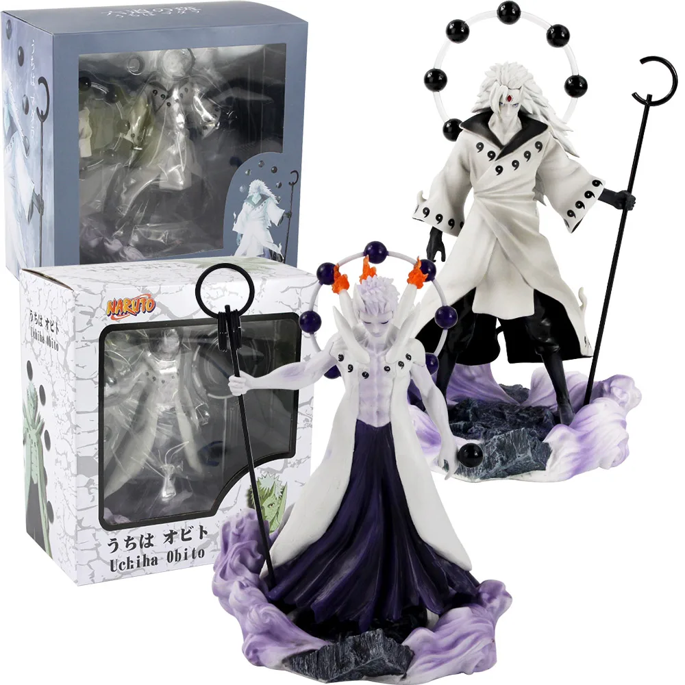 Экшн фигурка Аниме Наруто шипудэн 27 см Мадара Учиха Обито рикуду сеннин режим с