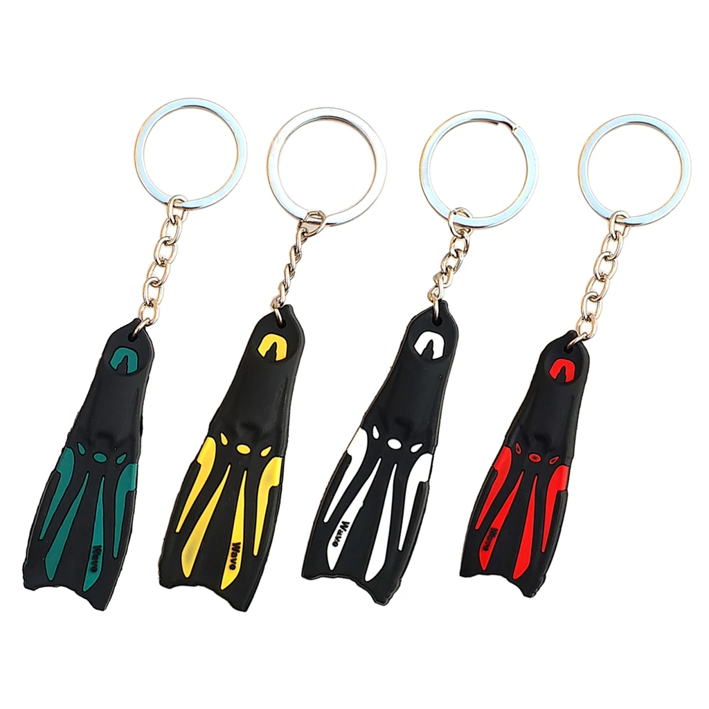 

Diving Fin Key Chain Dive Keychain Keyring Divers Key Ring Holder