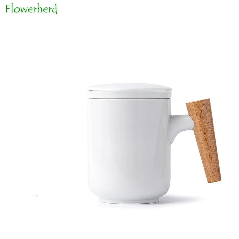 

Ceramic Porcelain Coffee Mug Tea Mug Filter Office Mug Home Mug with Lid Water Mug Tea Separation Mug Coffee Cup Drinkware