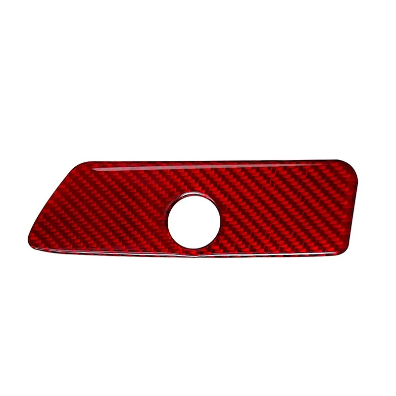 

for Ford Explorer 2013-2018 Carbon Fiber Car Interior Co-Pilot Storage Box Handle Cover Sticker Accessories