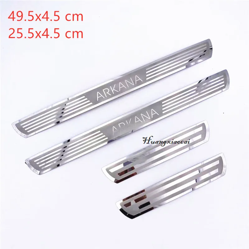 4 pcs For Renault Arkana XM3 4PCS Stainless Steel Scuff Plate Door Sill Car Accessories car styling sticker cover | Автомобили и