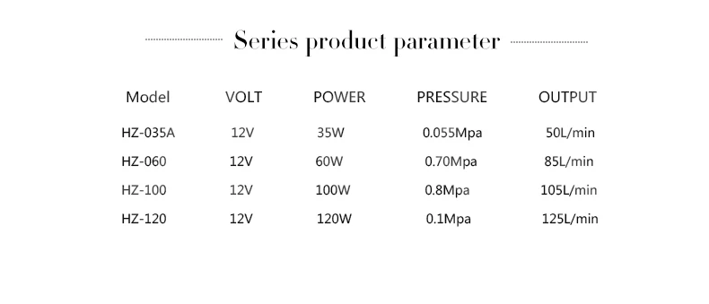 Воздушный насос постоянного тока SUNSUN серия HZ с постоянным магнитом воздушный