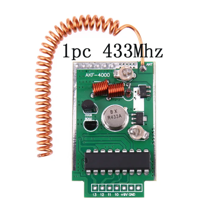 Большой Мощность DC 9V RF 315/390/433 МГц Беспроводной дистанционного Управление передающий модуль для Arduino ARM Старт расстояние 4000 метров - Цвет: 1pc 433Mhz