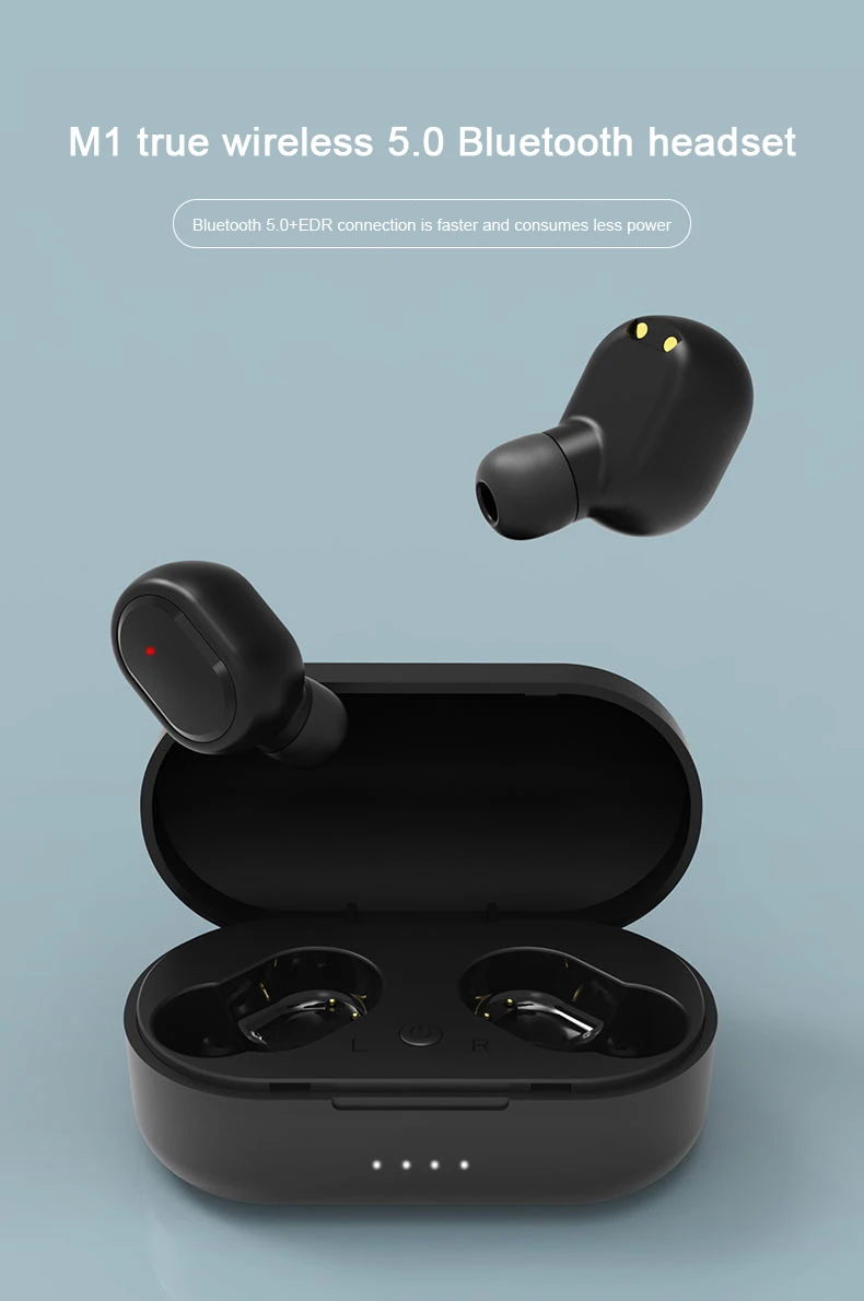Robotsky TWS-M1 беспроводные Bluetooth наушники стерео гарнитура с микрофоном Bluetooth 5,0 бас-наушники
