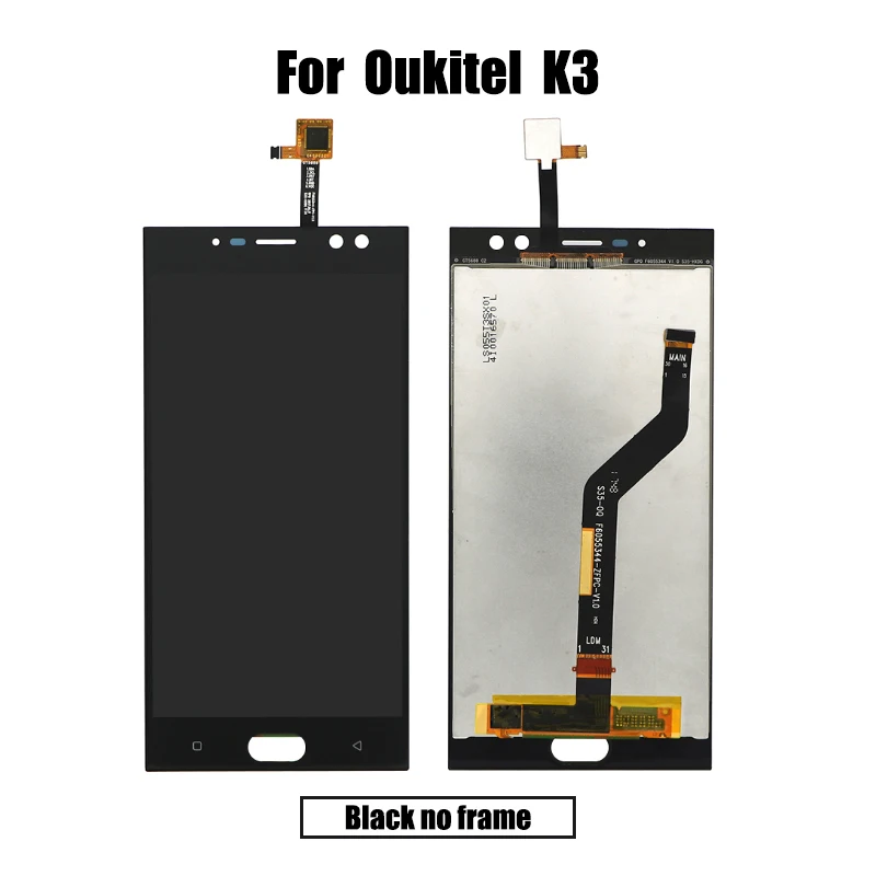 BingYeNing 5," для Oukitel K3, ЖК-дисплей и сенсорный экран, дигитайзер с рамкой, экран, аксессуары для телефонов, инструменты для замены в сборе