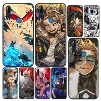 silicone cover bnha hawks coat anime for huawei honor 9 9x 9n 8s 8c 8x 8a v9 8 7s 7a 7c pro lite prime play 3e phone case