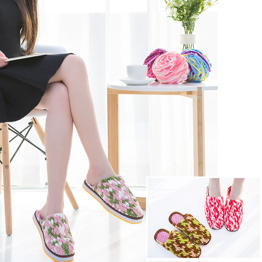 1 шт. DIY вязание крючком из шерсти Одежда плотной пряжа толстые теплые Diy шарф