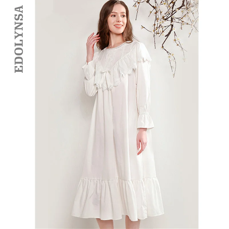 Женский халат хлопковое ночное белье сорочка для медового месяца ночная рубашка