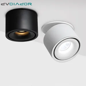 Регулируемый Встраиваемый светодиодный светильник утопленные потолочные светильники, 15 Вт, 12 Вт, 10 Вт, с регулируемой яркостью, в скандинавском стиле, Точечный светильник для внутреннего освещения