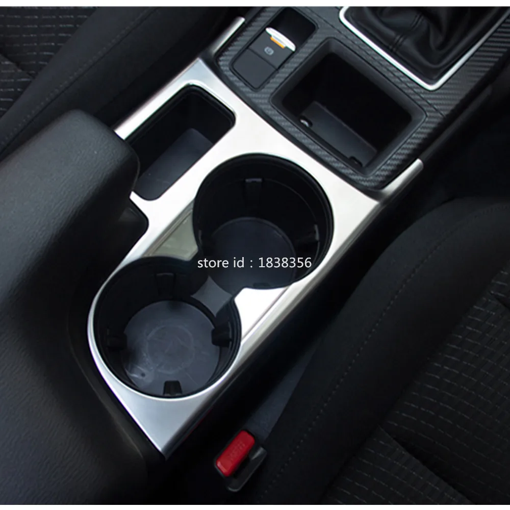 

For Mazda CX-5 CX5 2012 2013 2014 2015 2016 Car Stick ABS Chrome Inner Middle Front Shift Stall Paddles Cup Lamp Frame Trim 1pcs