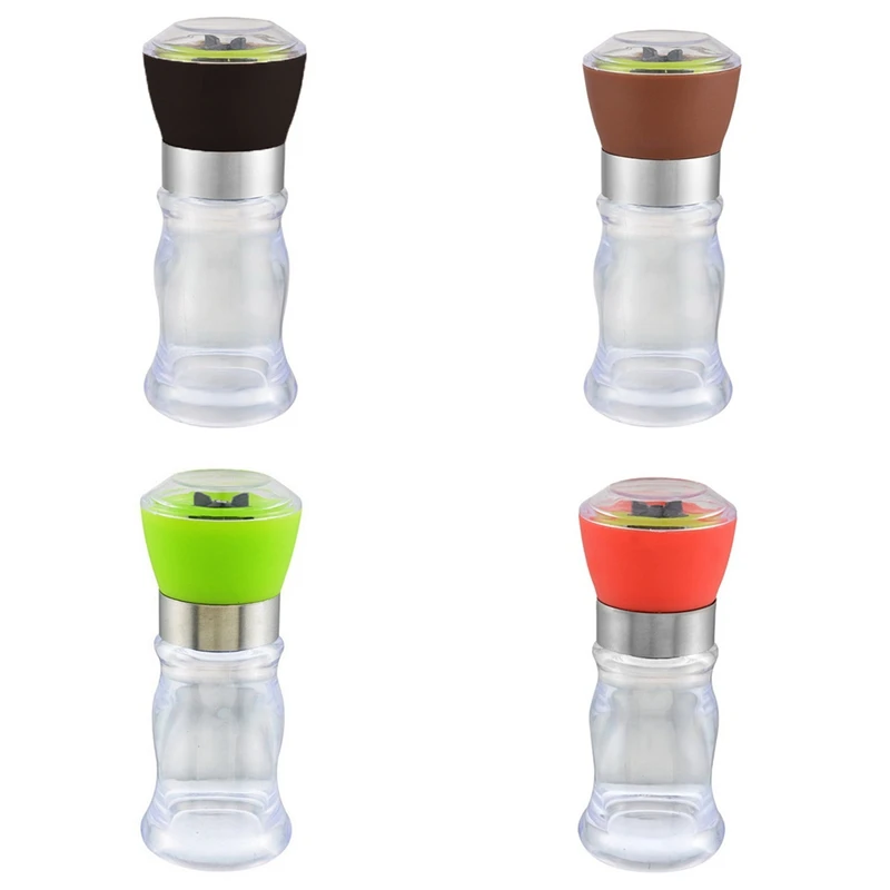 Пластиковая ручная мельница для соли перца измельчитель специй контейнер