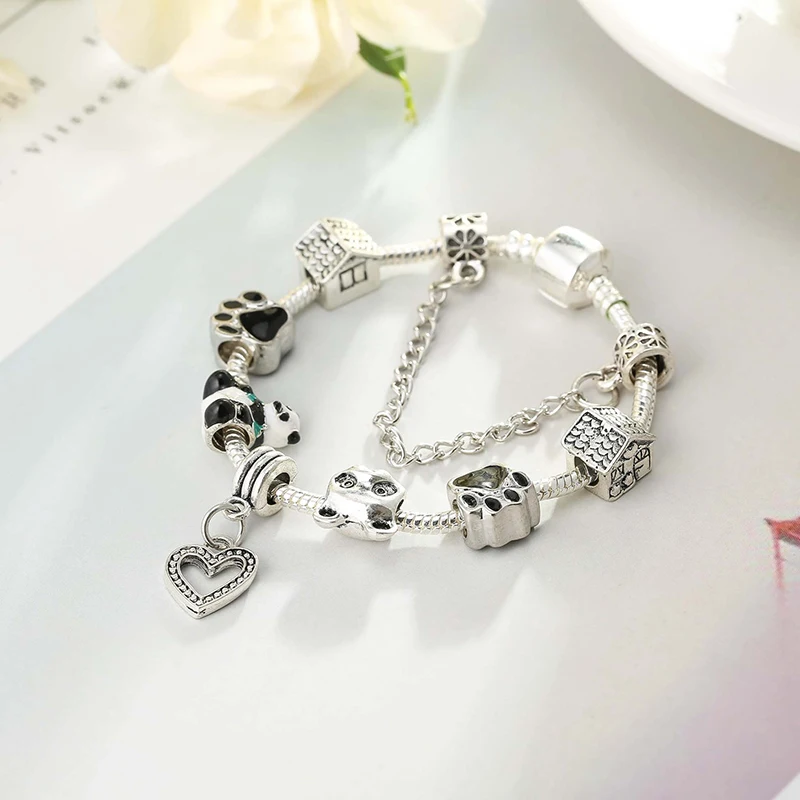 

New Bamboo Panda DIY Accessories Bead Bracelet Fashion Charm Simple Girl With Birthday Gift Bracelet