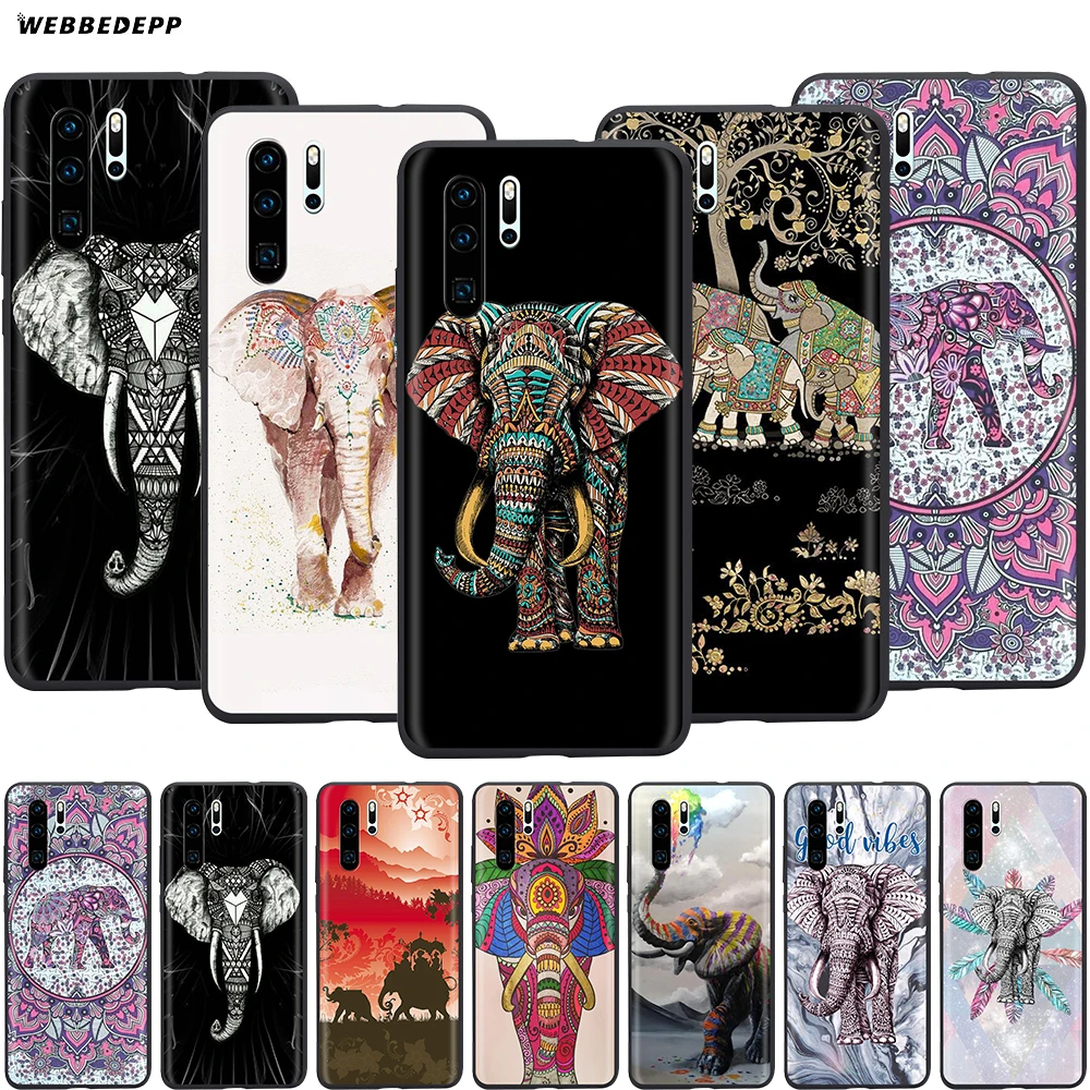 Webbedepp чехол с индийским животным слоном для Huawei Honor 6A 7A 7C 7X 8 8X 8C 9 9X 10 20 Lite Pro Note