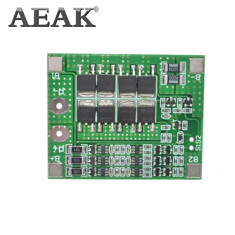 Защитная плата AEAK 3S 25A Li-Ion 18650 BMS PCM bms pcm с балансировкой для литий-ионного