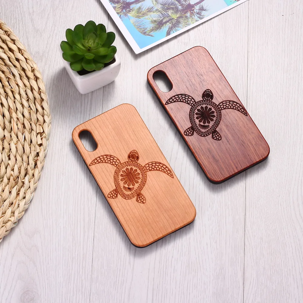 Чехол для телефона Sea Turtle из натурального дерева с гравировкой чехол iPhone 12 Mini 6 6S