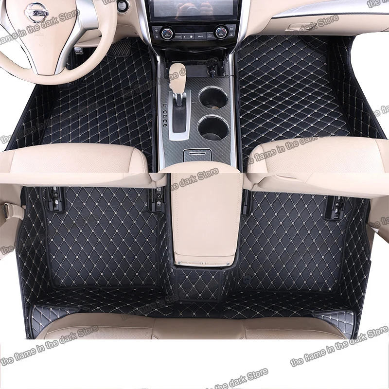 

Leather Car Floor Mats for nissan teana altima L33 2013 2014 2015 2016 2017 2018 carpet interior accessories styling cover rug