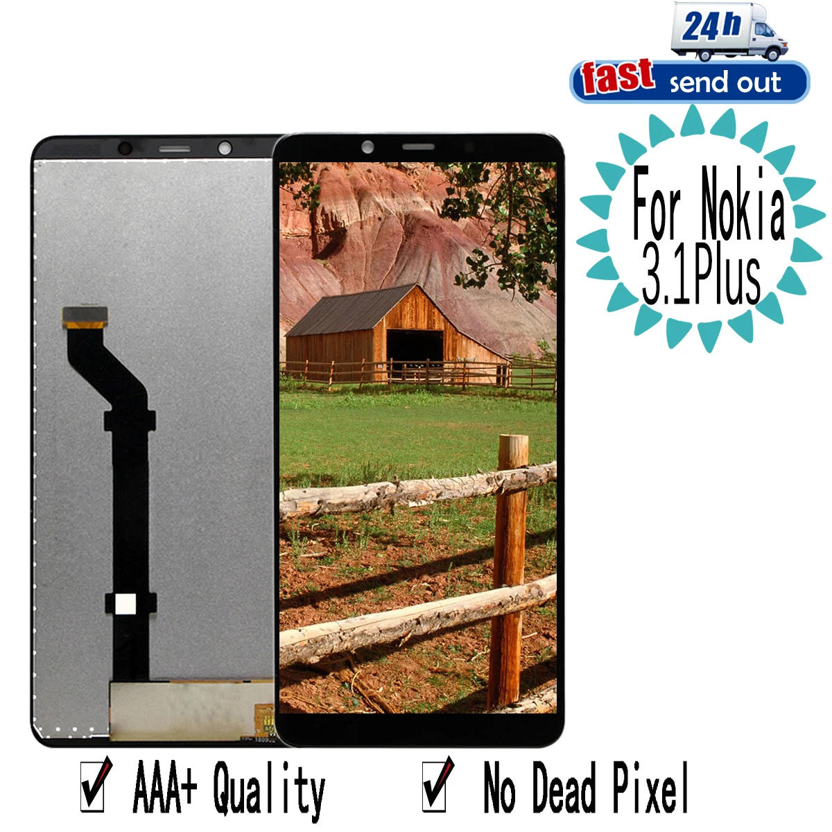 ЖК дисплей 6 0 &quot3 1 Plus для Nokia 3 с сенсорным экраном и дигитайзером в сборе Замена