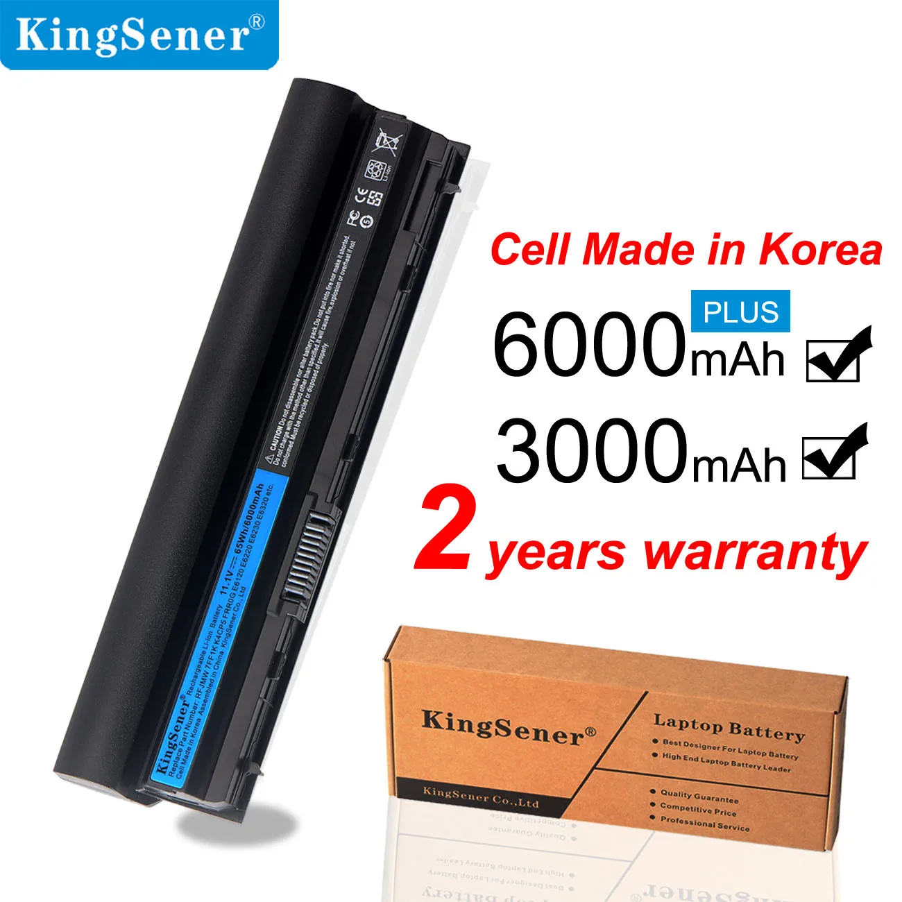 KingSener 11 1 V 6000mAh RFJMW 7FF1K Аккумулятор для ноутбука DELL Latitude E6320 E6330 E6220 E6230 E6120 FRR0G KJ321 K4CP5