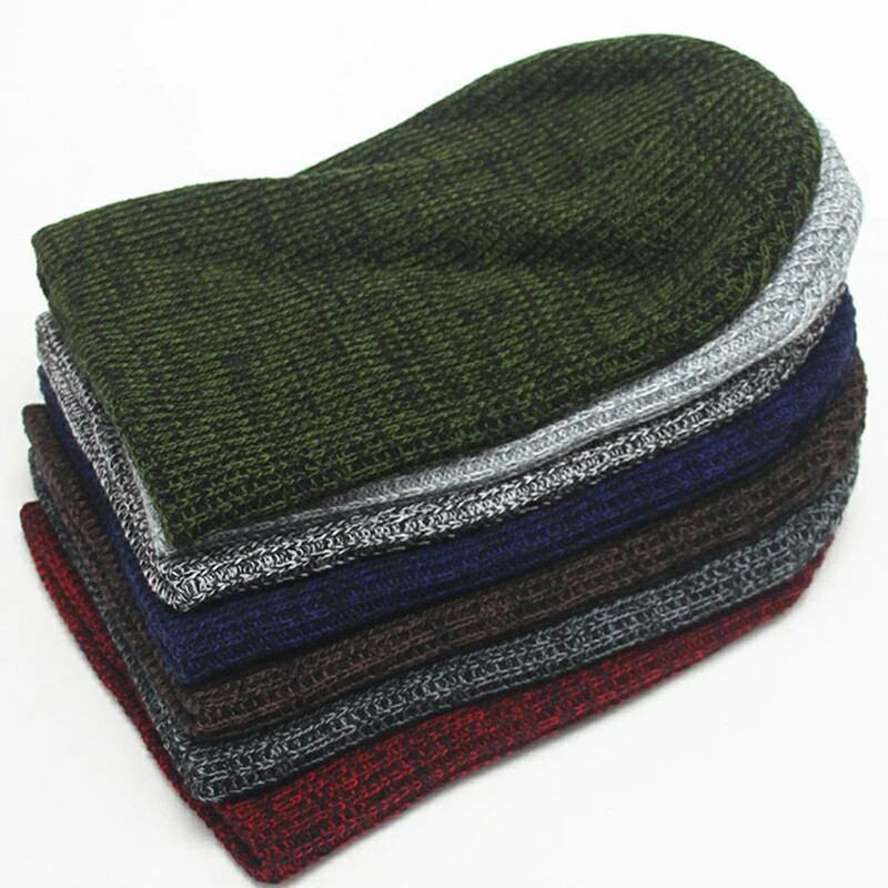 Новый дизайн унисекс шапки для бега зимние мужские женские спортивные полосатая