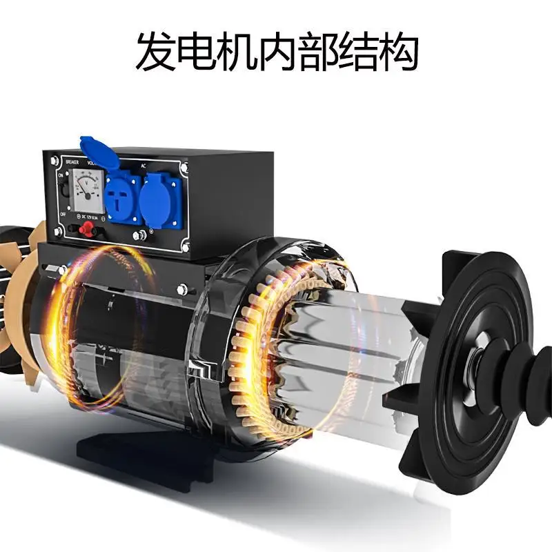 Small Diesel Generator Set 3kw KW Single Phase 220V Gasoline Copper Household Air Conditioner Refrigerator | Обустройство дома