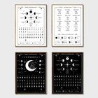 2022 год, фаза Луны, календарь, плакат, декор на стену ведьма, лунный календарь, 2022, принты астрологии, знаки зодиака, колесо, Гримуар, изображения