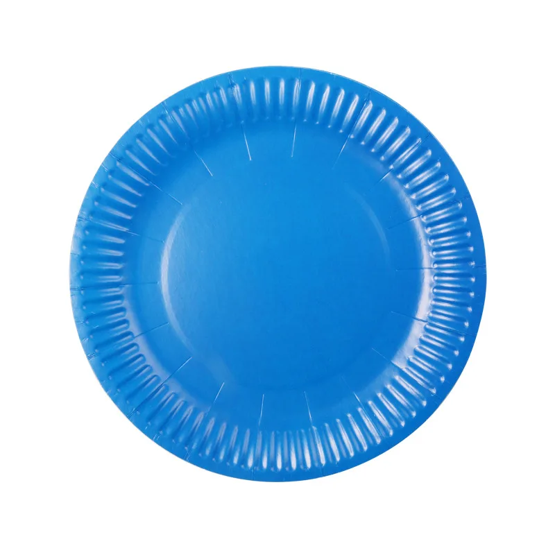 A plates 10pcs 10 шт./компл. DIY Бумага чашки Свадебная вечеринка Пикник Посуда Набор одноразовых стаканчиков украшения душа ребенка Дети День рождения Пикник Красочные - Цвет: A plates 10pcs