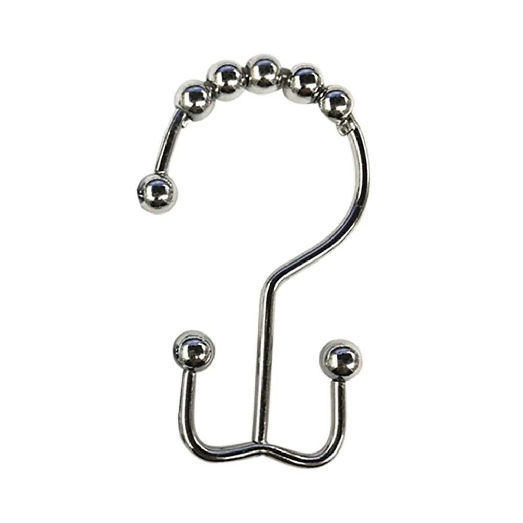 10 шт. крючки для ванной роллер ванны занавески душа s скользящие кольца