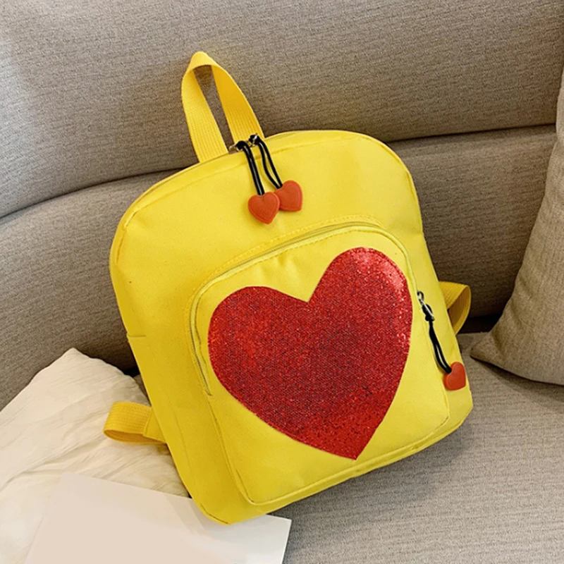 Candy Color PU Leather Bag DIY Transparent Love Heart Shape Backpack Kawaii Schoolbags For Teenage Girls | Багаж и сумки