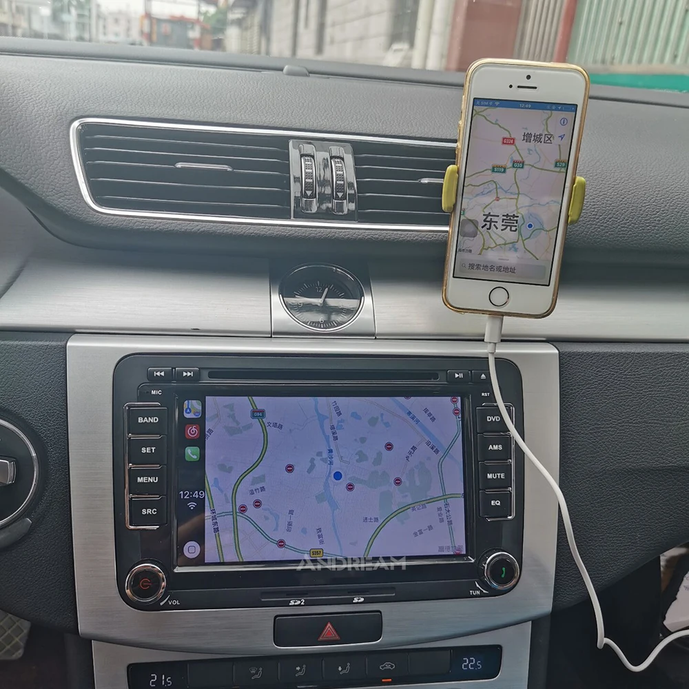 Встроенный ключ Carplay и Android авто 7 дюймов Автомобильный dvd-плеер радио для V W Volkswagen POLO PASSAT TOURAN Golf 5 6 Skoda Seat