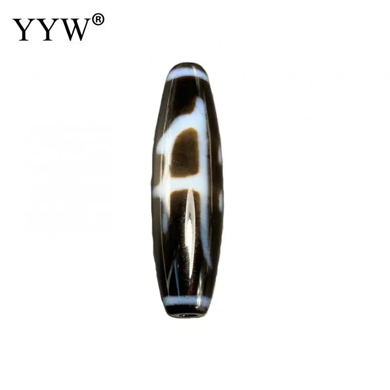 

12x38mm Mahasthamaprapta Agated Beads For Women 2021 Natural Tibetan Agates Dzi Beads Two Tone Diy Onyx Beads Fashion Jewelry