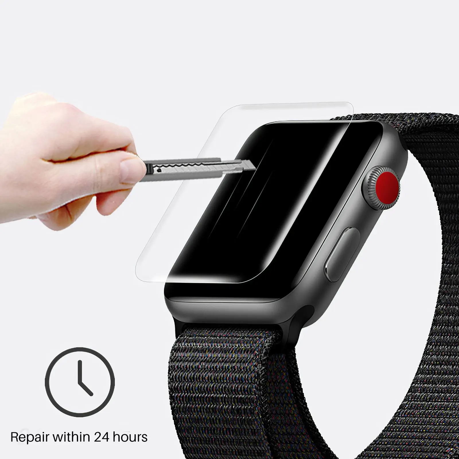 Защитная пленка с защитой от отпечатков пальцев для Iwatch1/2/3/4/5 полного экрана