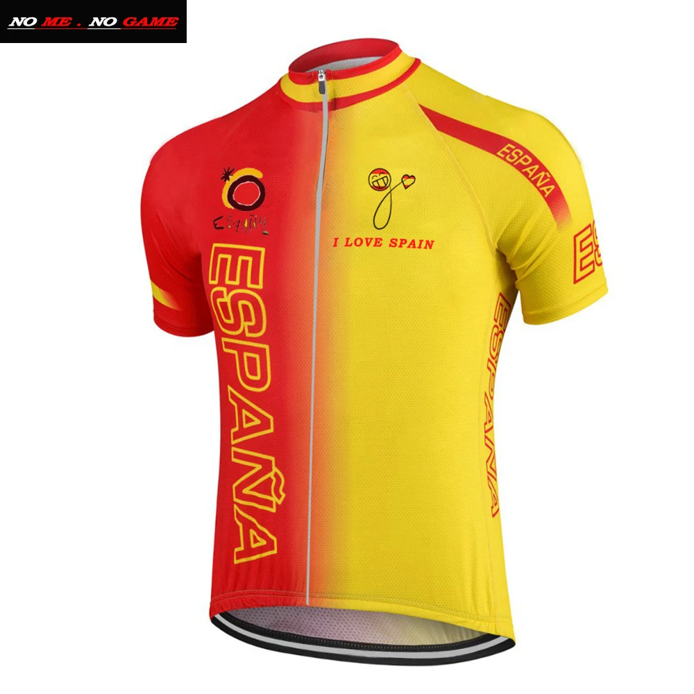 Мужская испанская национальная команда веломайка из Джерси шорты одежда для