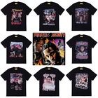 Футболка Gangsta Tupac 2pac для мужчин и женщин, Модная хлопковая рубашка, детский топ в стиле хип-хоп, футболка шаккура, рок, рэп, Канье, Запад, на лето