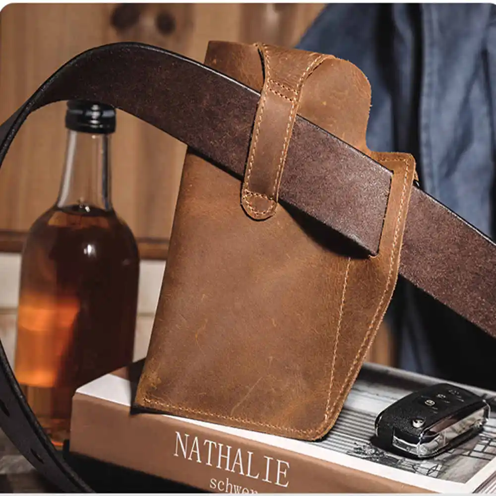 

Бумажник кожаные реквизиты кемпинг хип Чехол тактические Бег ремня мобильного телефона в стиле милитари инструменты мобильного телефона П...