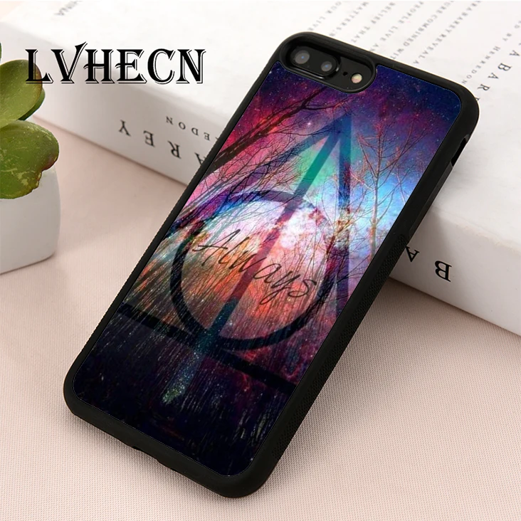 Чехол для телефона из ТПУ LvheCn чехол для iPhone 5 5S SE 6 6s 7 8 plus X XS XR 11 Pro Max Always Trees Logo Night Sky Potter