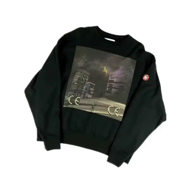 

Толстовка с капюшоном 19FW CAV EMPT C.E CE для мужчин и женщин, Японская уличная одежда в стиле хип-хоп, свитшот с вышивкой в стиле фильма «очень стра...